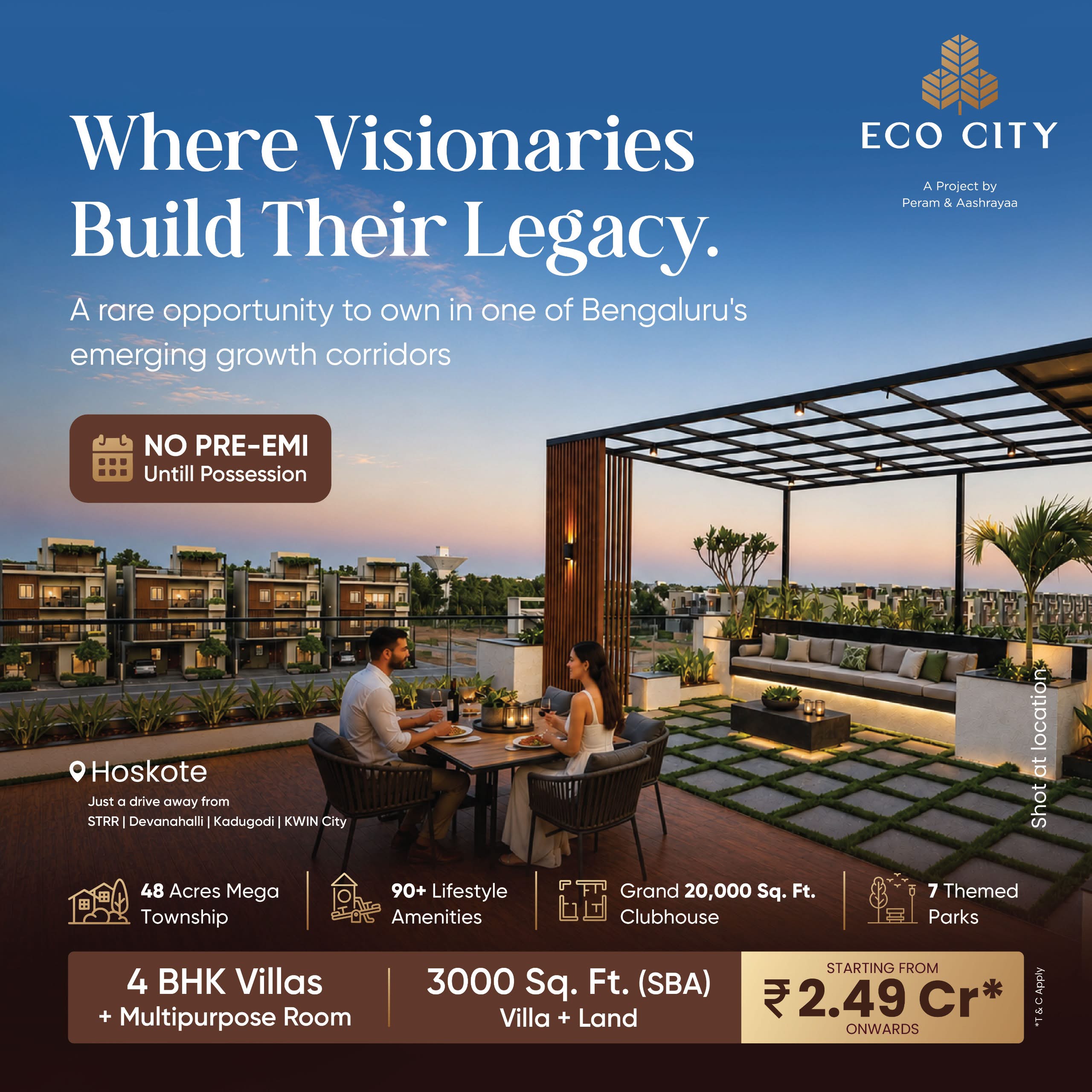 Luxury residential property in Whitefield Bangalore with modern architecture and landscaped gardens